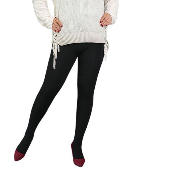 

running pants plus velvet warm cotton pantyhose size thick feather down dragon fleece stepping on feet to wear leggings, Black;blue