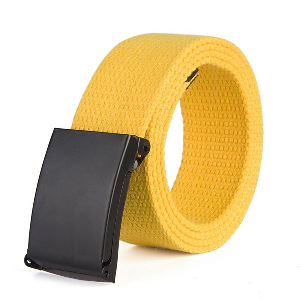 

1pcs adjustable belt outdoor travel tactical waist belt with plastic buckle for pants casual canvas army belts, Black;brown
