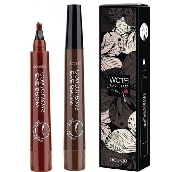

eyebrow pen waterproof fork tip tattoo long last eyebrow pencil 4 head fine sketch liquid eyebrow enhancer eye brow pencil