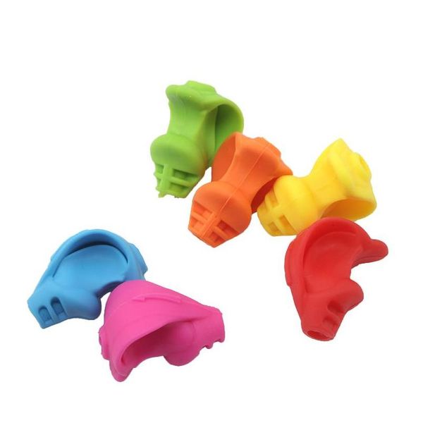 

10pcs correct handwriting silicone pencil grips crossover grotto grip pen holder sleeve writing claw aid for kids,student,children pqsyo
