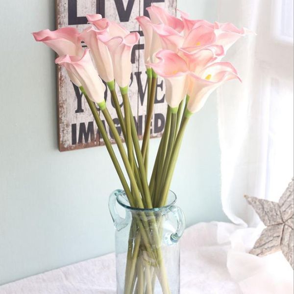 Künstliche Blumen Calla-Lilie, dekorative Blume, einzelne künstliche Blume, Wohnzimmerblumen, Heimblumen, Partyzubehör, 7 Designs BT715