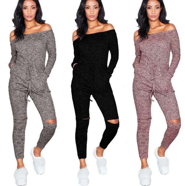 

fashion one-piece cotton jumpsuit, Black;gray