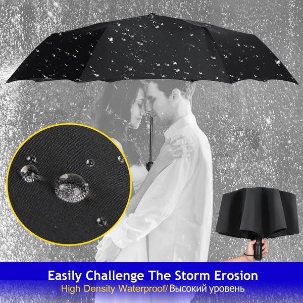 

ветрозащитный matic umbrella rain женщины 3folding 8k алюминиевый сплав умролламин бизнес путешествия темная сетка ручка parasol paraguas bb