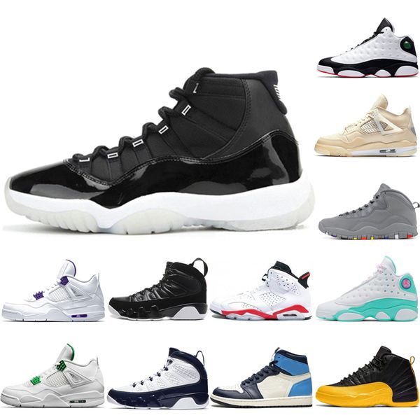 

man basketball shoes 1s 10s outdoor 13s sports 25th anniversary black white cool grey i'm back powder blue sneakers trainers