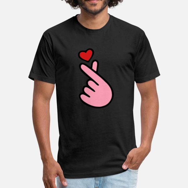 

i love you-cute korean finger heart sign t shirt humor print white tracksuit hoodie sweatshirt
