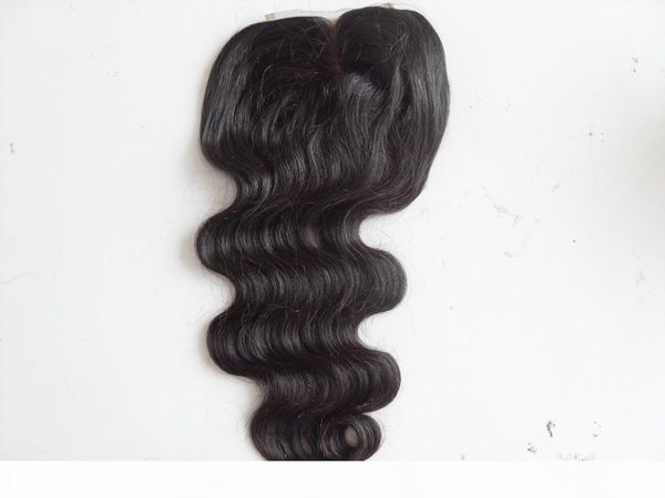 

brazilian human virgin hair extension lace front grade 7a hair product unprocessed natural black body wave 4*4inch lace closure, Black;brown