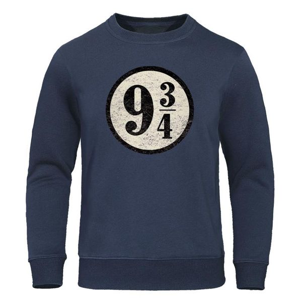

train to hogwarts 934 sweatshirt vintage platform nine and three quarters hoodies men's streetwear hoody men casual pullover, Black