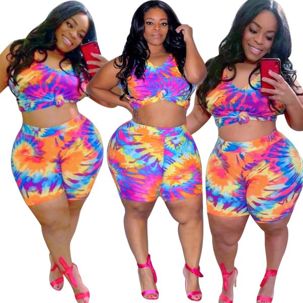 

2021 two-piece printing summer fashion casual sports ladies women