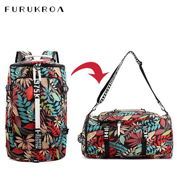 Impressão Bucket Ginásio Saco Mulheres Homens Fitness Mochila Ao Ar Livre Ombro Esportes Treino Treinamento Treinamento Sportsbag X461B Q0113