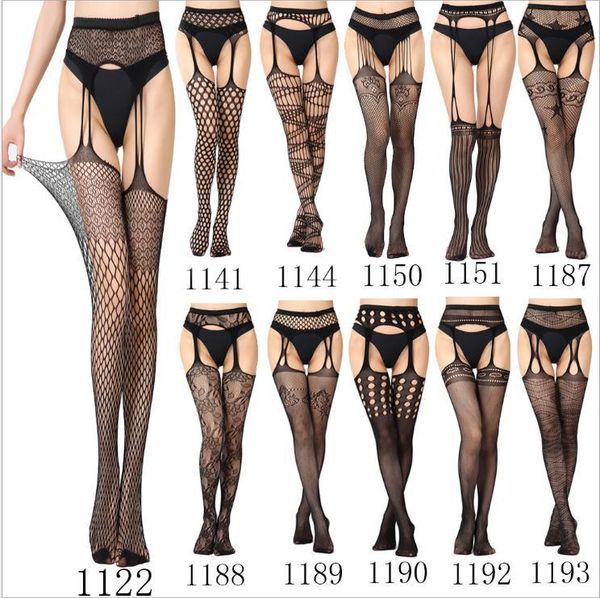 

fish nets women solid striped elastic high waist transparent stockings lingerie garter fishnet black pantyhose, Red;black
