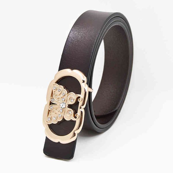 

waistbands belts two layer cowhide belt for women with dress decorative trouser women's leather wear versatile, Black;brown