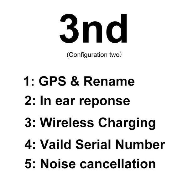 

2020 high-quality air h1 chip renamed headset 3rd generation wireless charging bluetooth earphones gps positioning and valid serial number