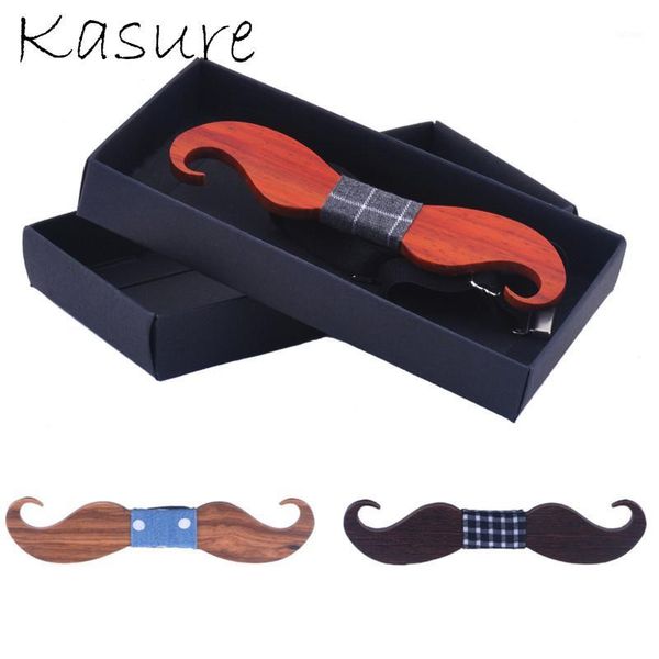 

kasure hollow out moustache wooden bow tie for men classical gift necktie party wedding casual use for gentleman1, Black;gray