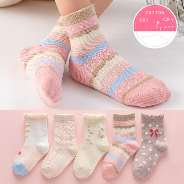 

kids socks baby boy girl summer socks children cotton stocks good quality cotton soft socks baby candy 8 color 2021, Pink;yellow