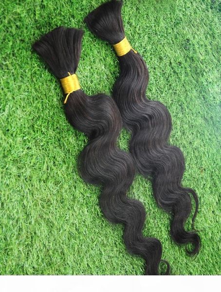 

black color 100% human hair malaysian body wave bulk hair for braiding in 10-30 inchs 6a malaysian unprocessed hair bulk