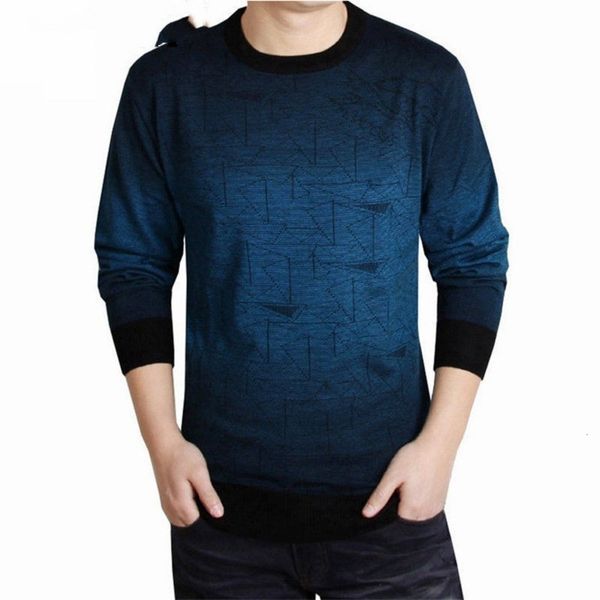

cashmere sweater clothing sweaters print casual shirt autumn wool pullover men o-neck uy, Black