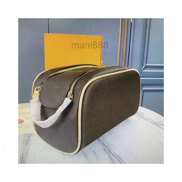 

fashion designers make up bags genuine real leather toiletry kits pouch clutch handbags purses woman lady shoulder wash