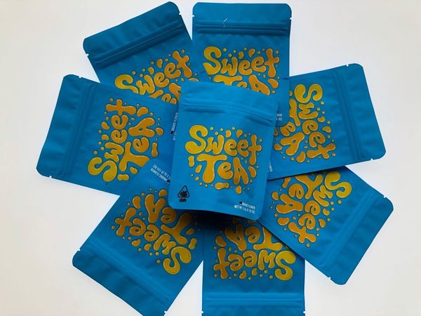 

cookies sweet tea blue flower 3.5-7g mylar bags local empty bag edibles packaging bbyfzn bdebaby