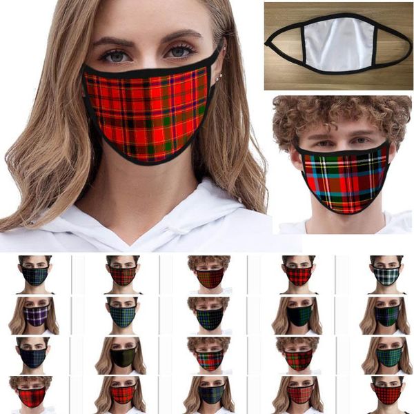 

us stock plaid striped face mask thicken warm dust-proof masks windproof washable reusable anti dust protective masks dhl hh9-3157