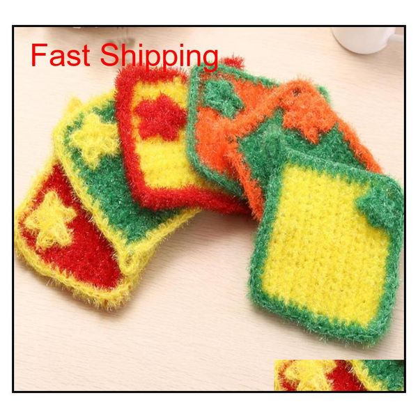 

polyester acrylic dish towel handcrafted non-stick oil lint-cleaning cloth in the kitchen abso qylrqg bbgargden