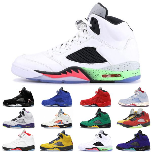 

fashion 5 5s jumpman shoes what the alternate grape mens trainers sports sneakers size 7-13
