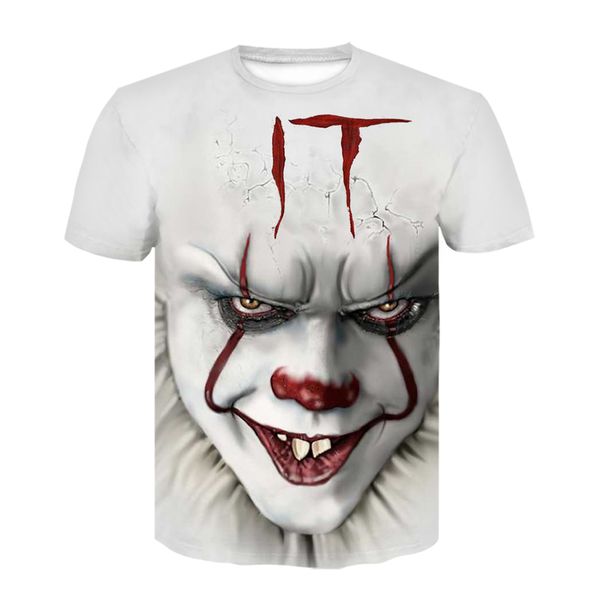 

sketch the clown joker cool male 3d print shirts comics harajuku harajuku men clothing