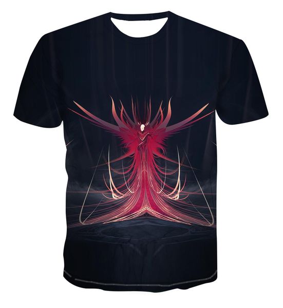 

japan punk anime gothic 3d print shirts comics oversized harajuku men clothing