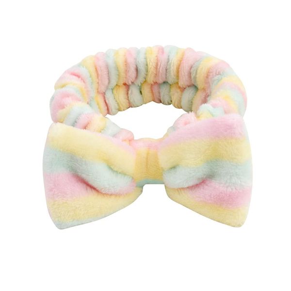 

letter omg coral fleece soft bow headband women girls hair bands cute hair holder hairbands headwear hair accessories sqcldc, Slivery;white