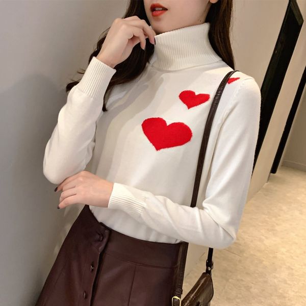 

wq2xk свитер пуловер трикотаж трикотаж с длинной осенью пассива свитера внутри верхней зимой рукава 2020 утолщенного пуловера женщины и и, White;black