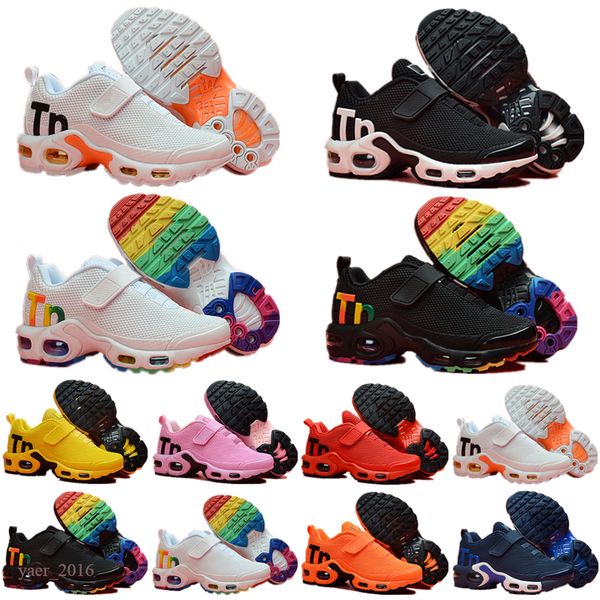 

2021 kids tn plus sports running shoes children boy girls trainers tn kids sneakers classic outdoor toddler sneakers, Black