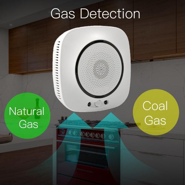 

tuya smart life app wifi smart gas leakage detector fire security alarm natural gas coalgas detector combustible alarm sensor