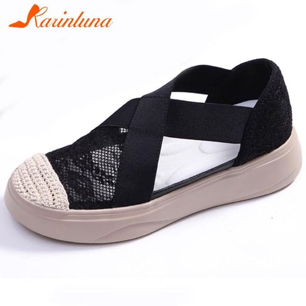 

karin новое на ladies продажа 2020 casual soft black сандалии моды поскользнуться на лето сандалии женщин клинья каблуках обувь женщина