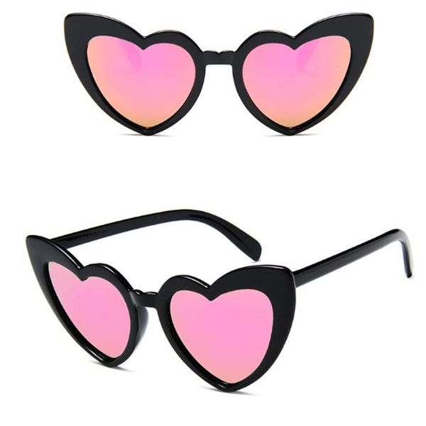 

good fashion ladies heart shaped quality sweet and temperament female sunglasses for women