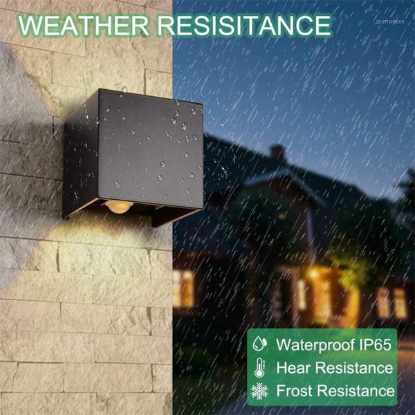 

led wall light modern minimalist waterproof led dimming wall light motion detector1
