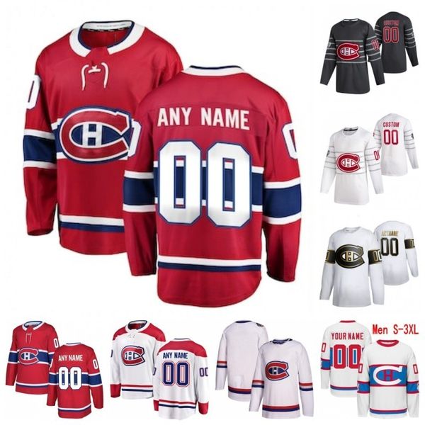 

custom montreal canadiens xavier ouellet alex belzile jake evans michael mcniven cayden primeau joel teasdale 2020 hockey jerseys stitched, Black;red