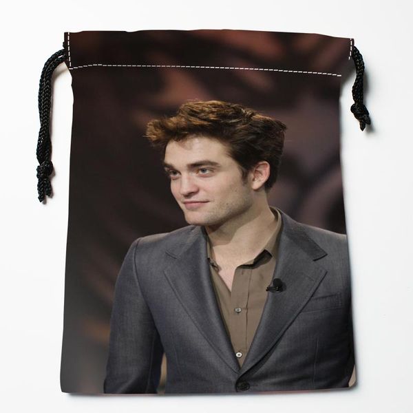 

лучший роберт паттинсон drawstring сумка на заказ хранение печатного получить мешок тип сумки размер 18x22cm хранение сумки