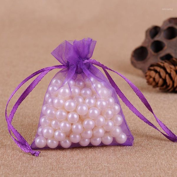 

gift wrap 50pcs 7x9cm 9x12cm transparent organza pocket christmas halloween box packaging bags wedding candy chocolate bags1