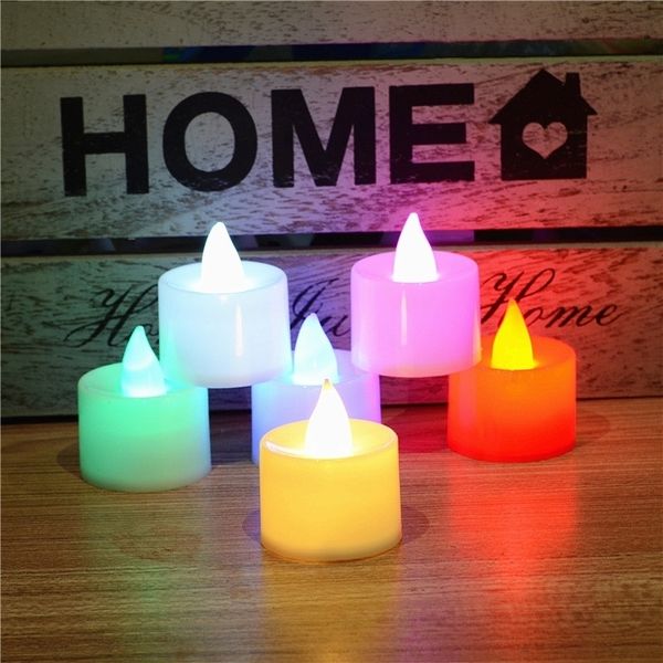 

halloween lights 8 colors battery operated led candles flameless flickering weeding birthday party decoration lighting