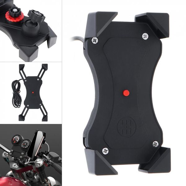 

universal aluminum alloy motorcycle mobile phone support telephone for gps bike handlebar holder