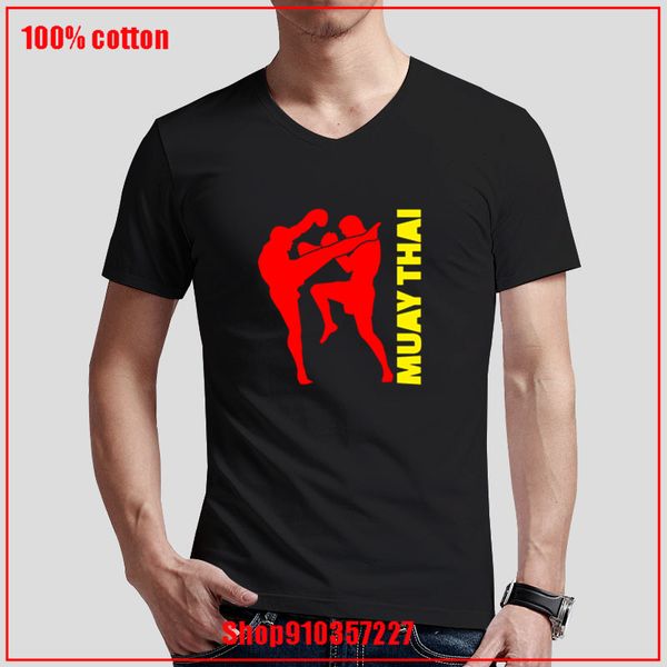 

muay thai the brutal and efficient martial art yellow v funny tee shirt summer short sleeve men t shirt sport hooded sweatshirt hoodie
