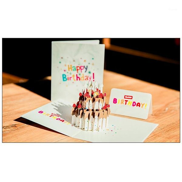 

3d birthday postcards gifts card with envelope,1