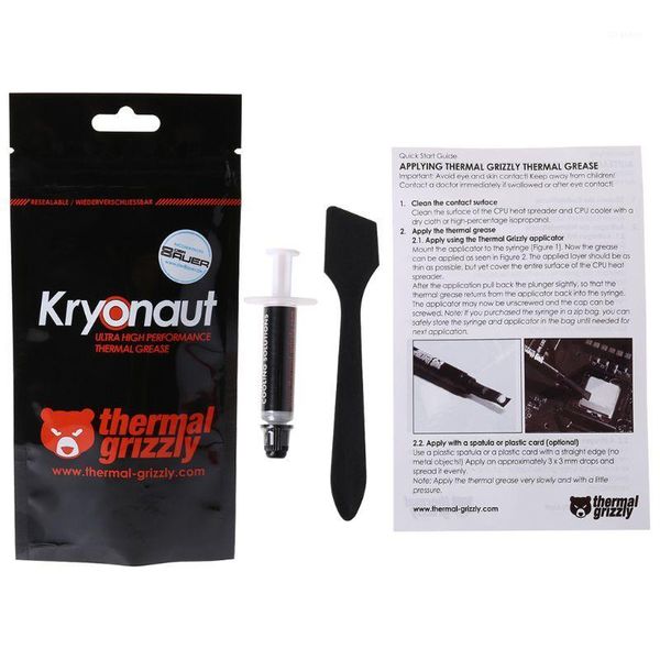 

fans & coolings thermal grizzly kryonaut 1g for cpu amd intel processor heatsink fan compound cooling paste cooler grease1