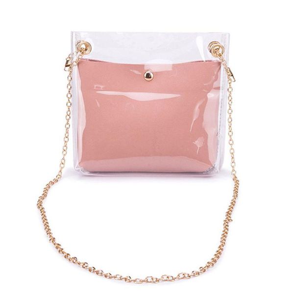 

fashion women small handbag transparent shoulder bag messenger summer beach purse crossbody tote