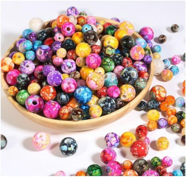 

acrylic flower beads imitation pearl loose beads diy handmade earrings bracelet jewelry acryli jllzdb
