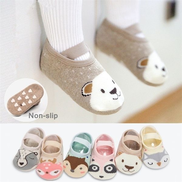 

baby girl baby boy newborn cute cartoon non-slip cotton soft toddler floor socks spring summer y201009, Pink;yellow