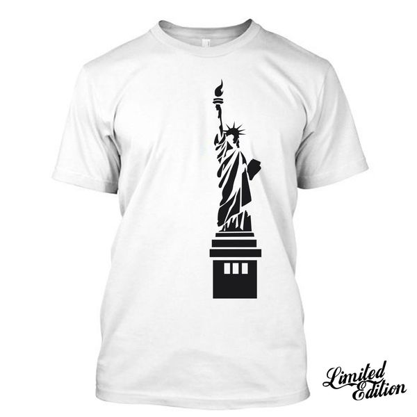 

sport print tees short sleeve o-neck liberty statue i love new york t shirt tees men summer style