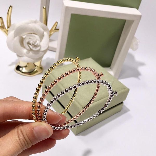 

fashion four leaf clover silver zangle stone bangle for women lovers day gift classic designer brand jewelry for women, Black