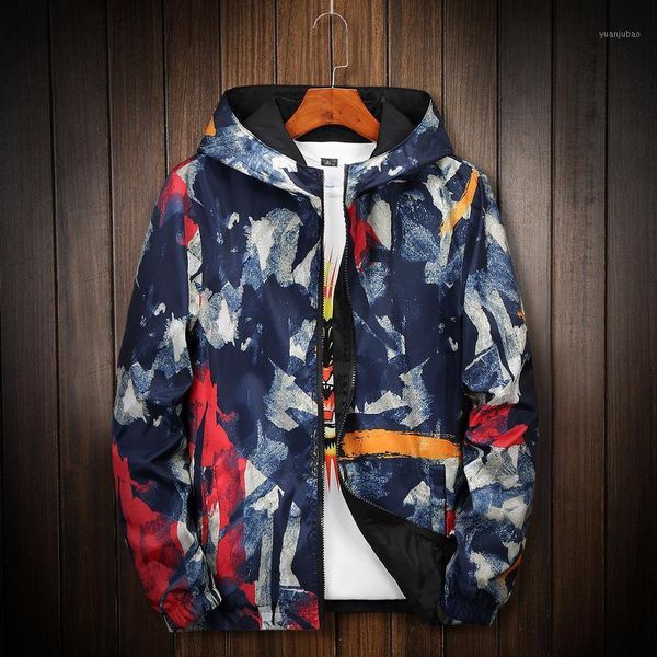 

kuyomens camouflage jacket men women plus size camo hooded windbreaker jackets canvas jacket parka fashion streetwear1, Black;brown
