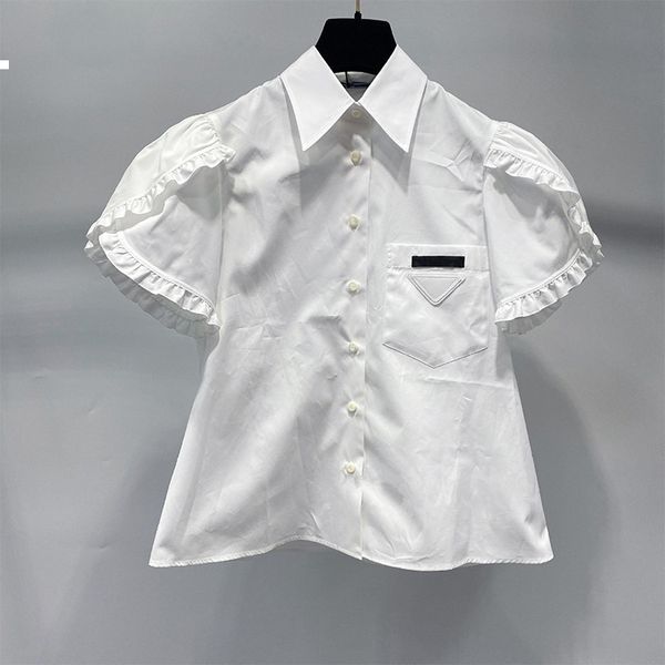 

new white 2021 short shirt spring woman summer luxury designer clothes streetwear 3x77 ru5m