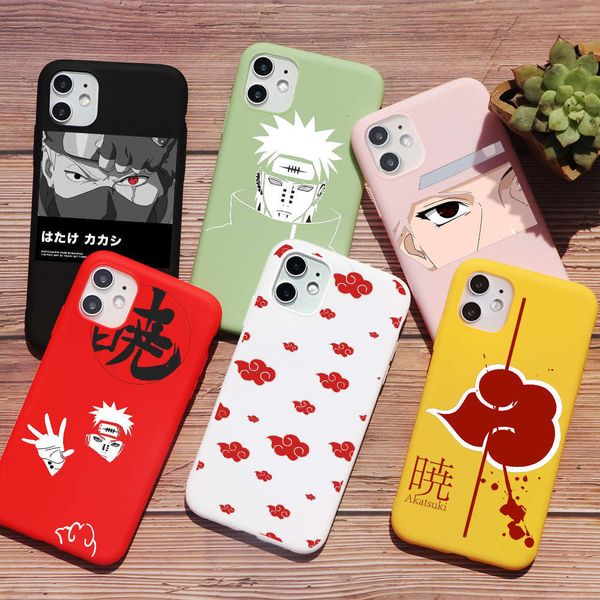 

punqzy animated naruto itachi black tpu case for vip 12 pro max 67 8 plus 11 xr xs max se2020 assist naruto matte soft tpu case
